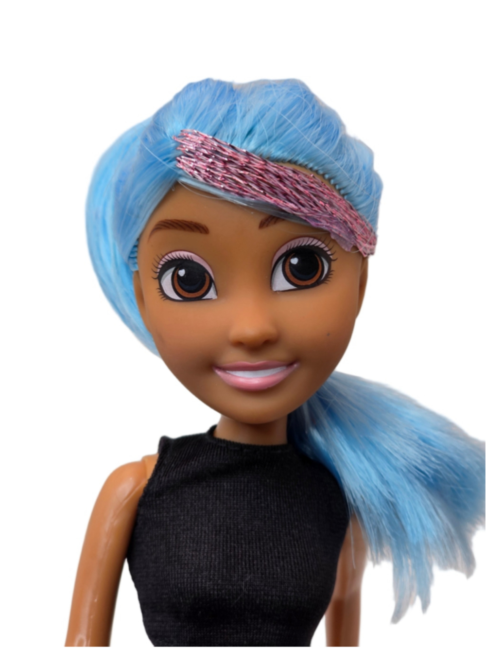 ZURU Sparkle Hair Dream Fashion Doll Blue Hair Pink Glitter